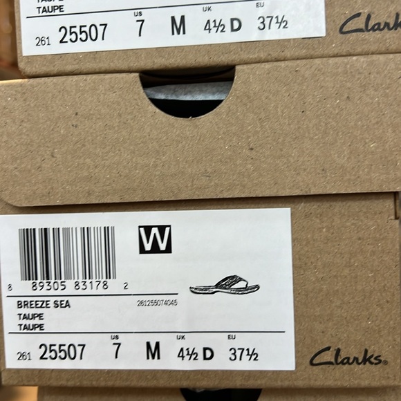 Clarks Breeze Sea Taupe Women’s Sandals Flip Flops NEW 7 - Picture 7 of 7